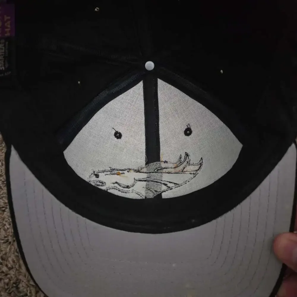 Vintage 90s Starter Denver Broncos Black Snapback Hat
